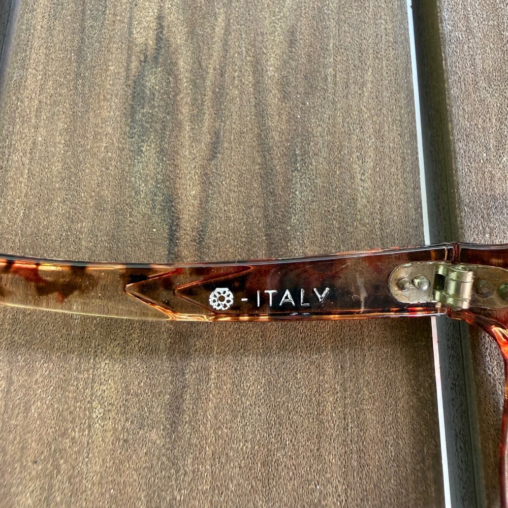 Vintage Italy Oversized Round Tortoiseshell Sunglasses Brown Gradient 301901 - Picture 5 of 6